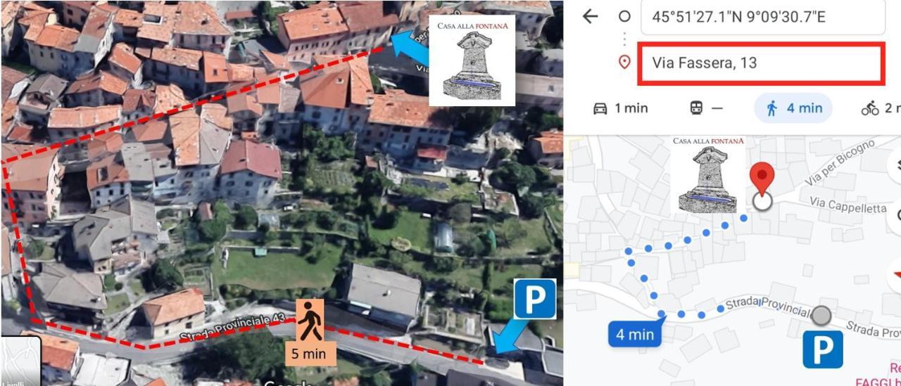 Casa Alla Fontana Faggeto Lario Εξωτερικό φωτογραφία